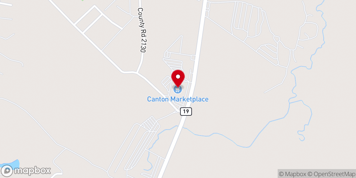 Map showing location of Canton Marketplace