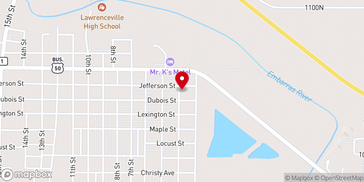 Map showing location of Wesleyan Christian Church