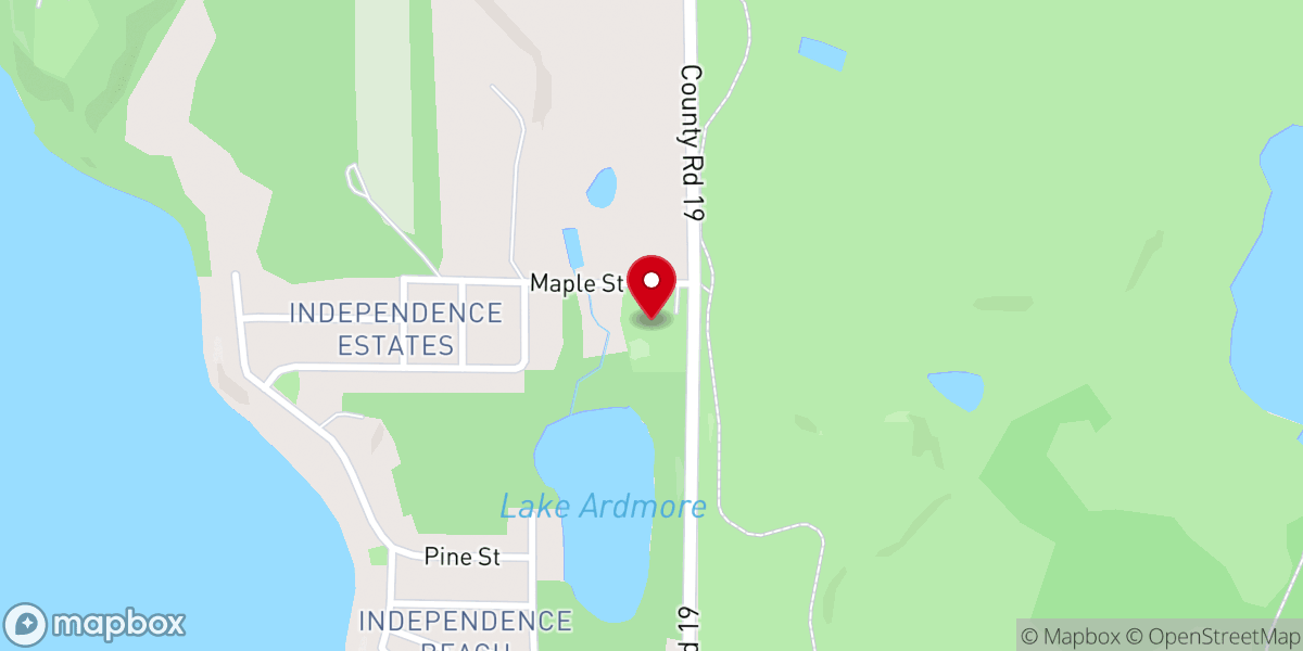 Map showing location of Maple Park