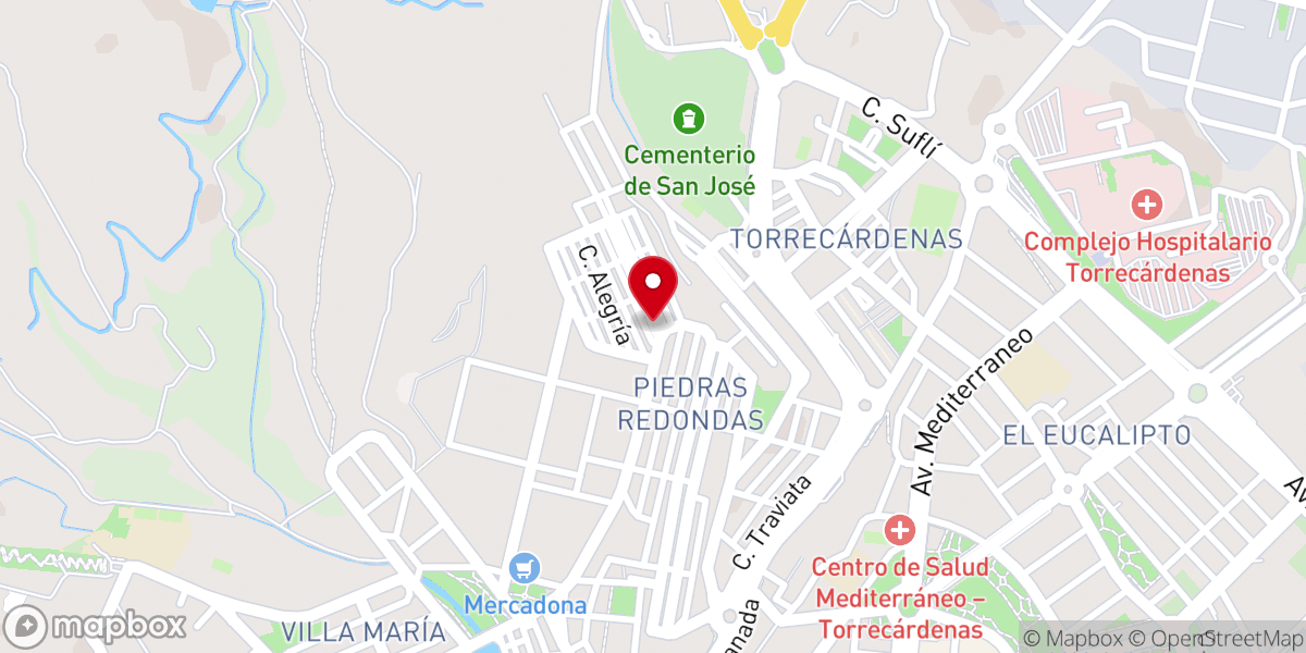 Map showing location of Parroquia el buen pastor