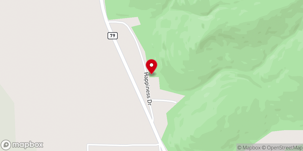 Map showing location of House of Happiness Church