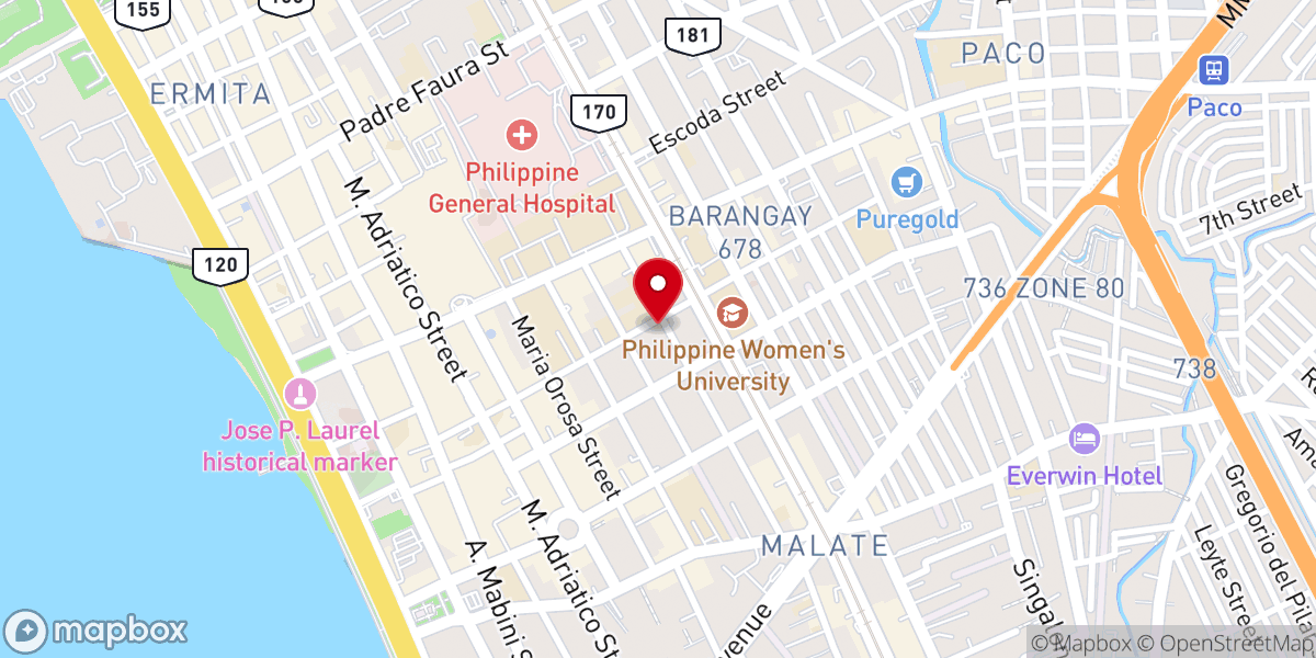 Map showing location of New Millennium Evangelical Church