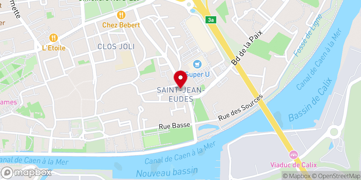 Map showing location of Église Saint-Jean-Eudes