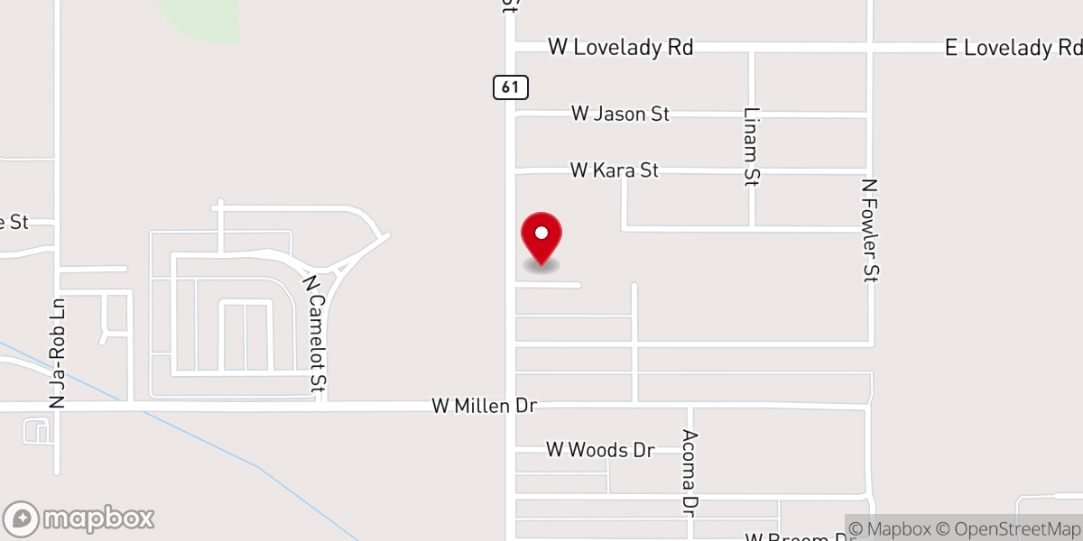 Map showing location of Northern Heights Baptist Church