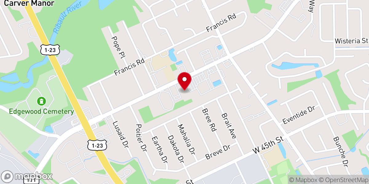 Map showing location of New Dimensions Church-God-Faith