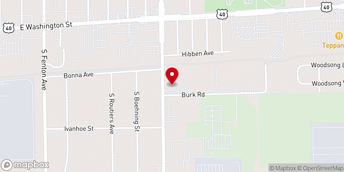 Map showing location of Living Word Christian Church