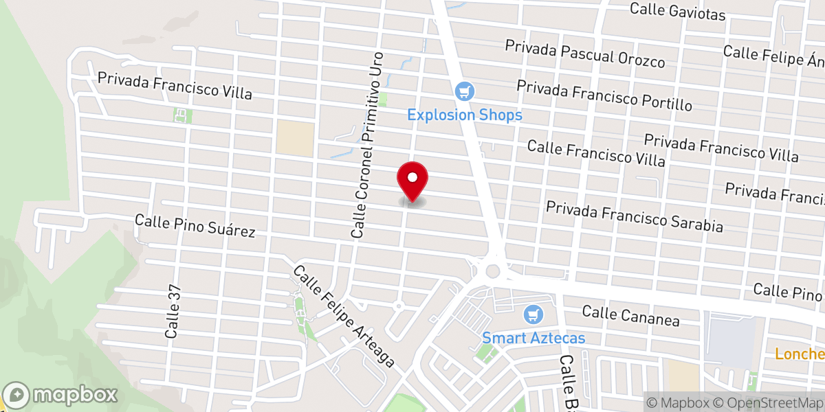Map showing location of Parroquia Santa María de la Montaña