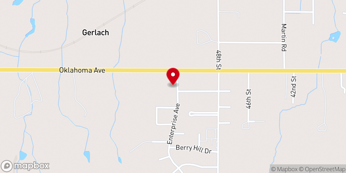 Map showing location of Woodward Seventh-day Adventist Church