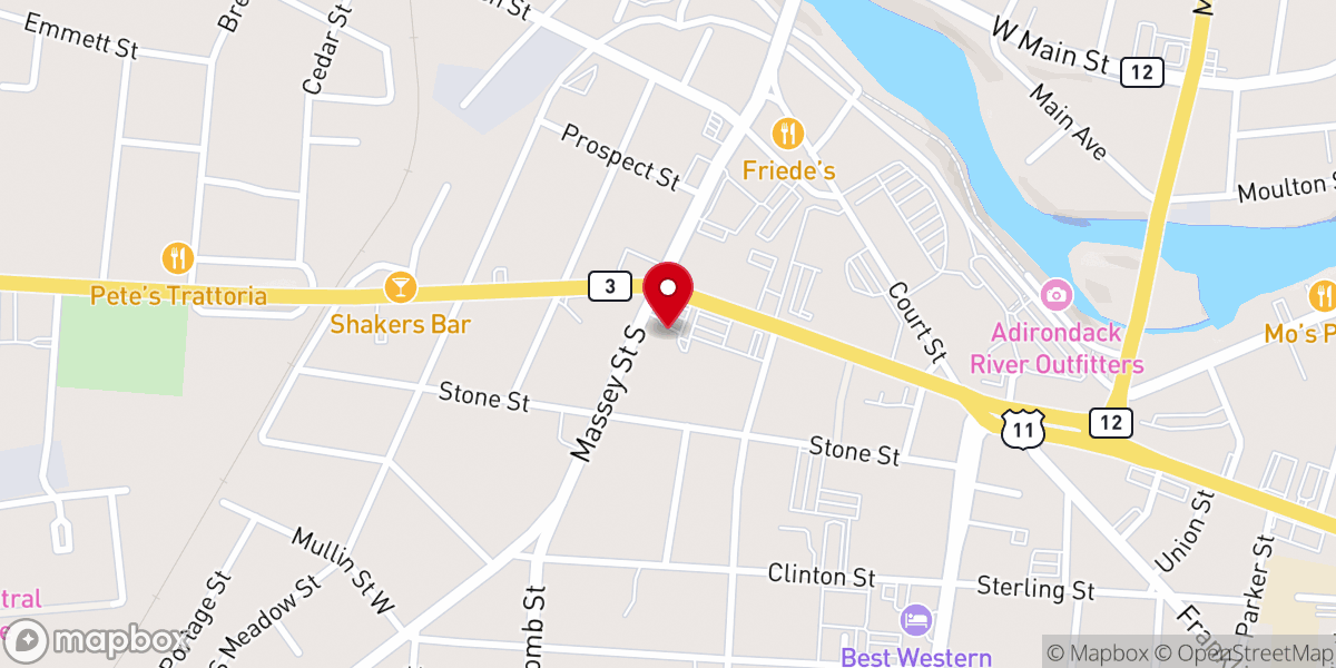 Map showing location of Saint Patricks Roman Catholic Church