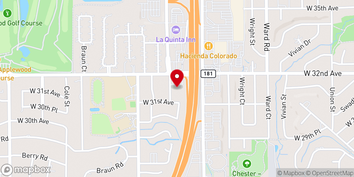 Map showing location of Applewood Community Church