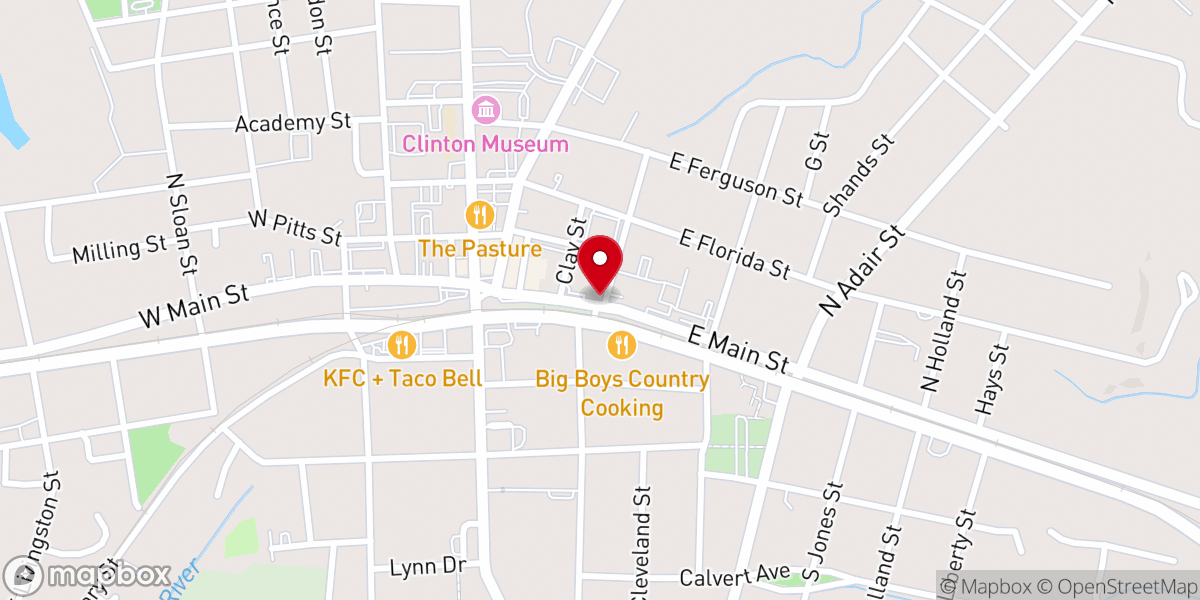 Map showing location of Open Door Christian Center