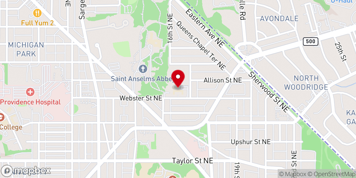 Map showing location of The Carmelite Institute of North America
