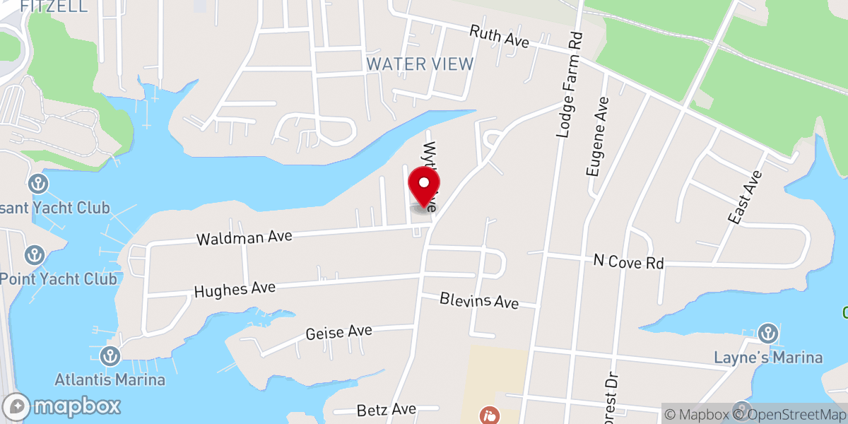 Map showing location of Bethel Assembly of God