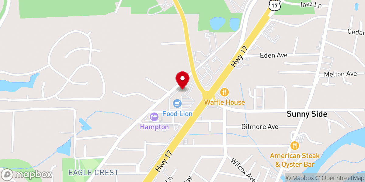 Map showing location of The UPS Store