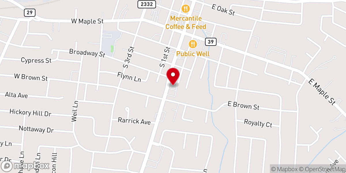 Map showing location of Saint Luke Catholic Church