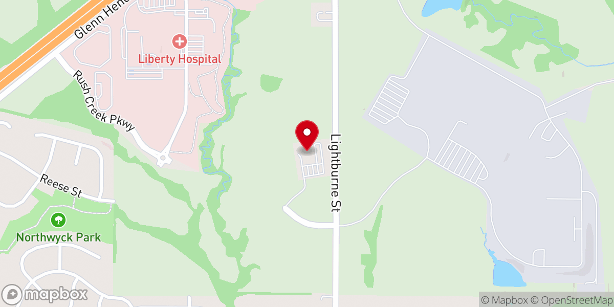 Map showing location of Lightburne Learning at Liberty United Methodist Church