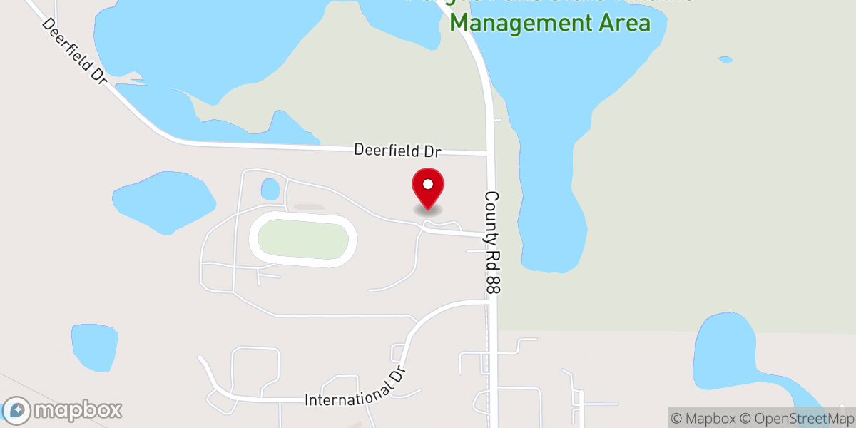 Map showing location of Catholic Charities
