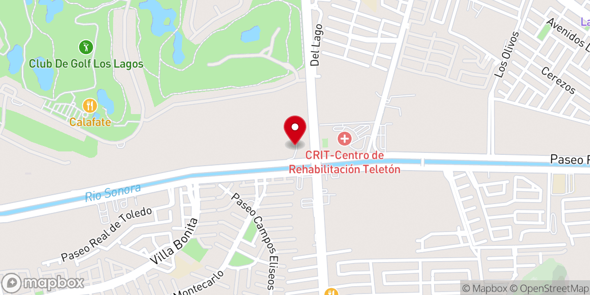 Map showing location of Familia Vive