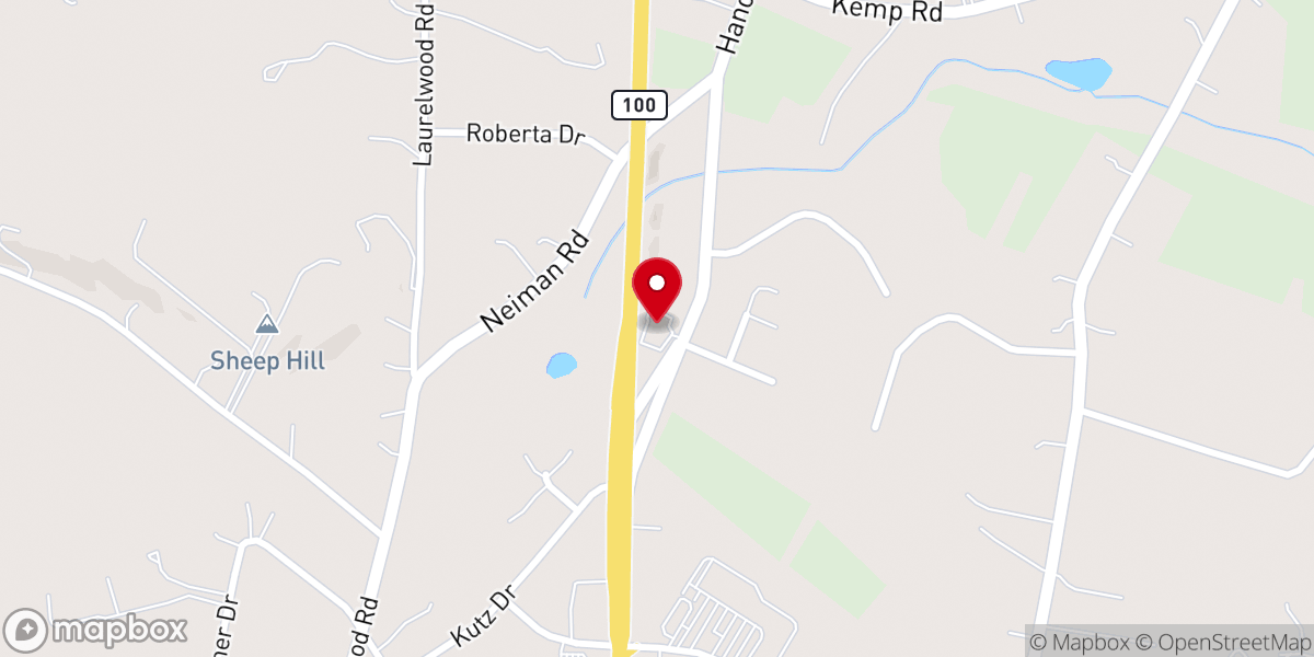 Map showing location of Cornerstone Church of Christ