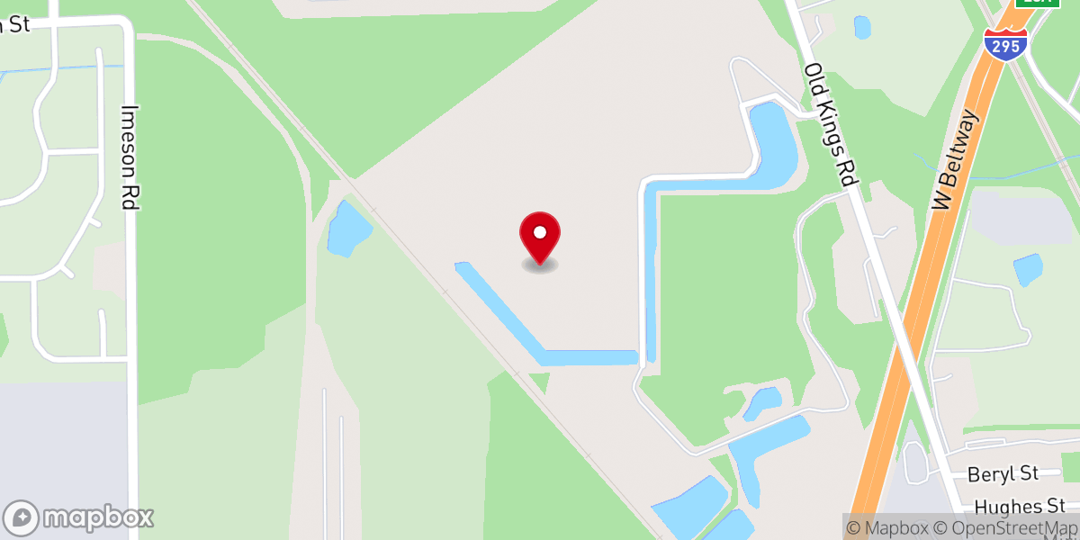 Map showing location of First Coast House of God Inc