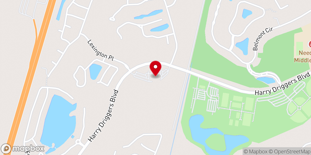 Map showing location of Bible Baptist Church