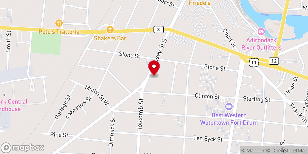 Map showing location of Greater Love Ministries