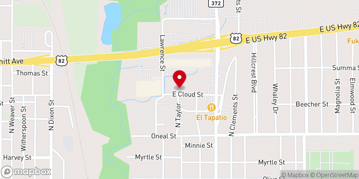 Map showing location of Family Life Church