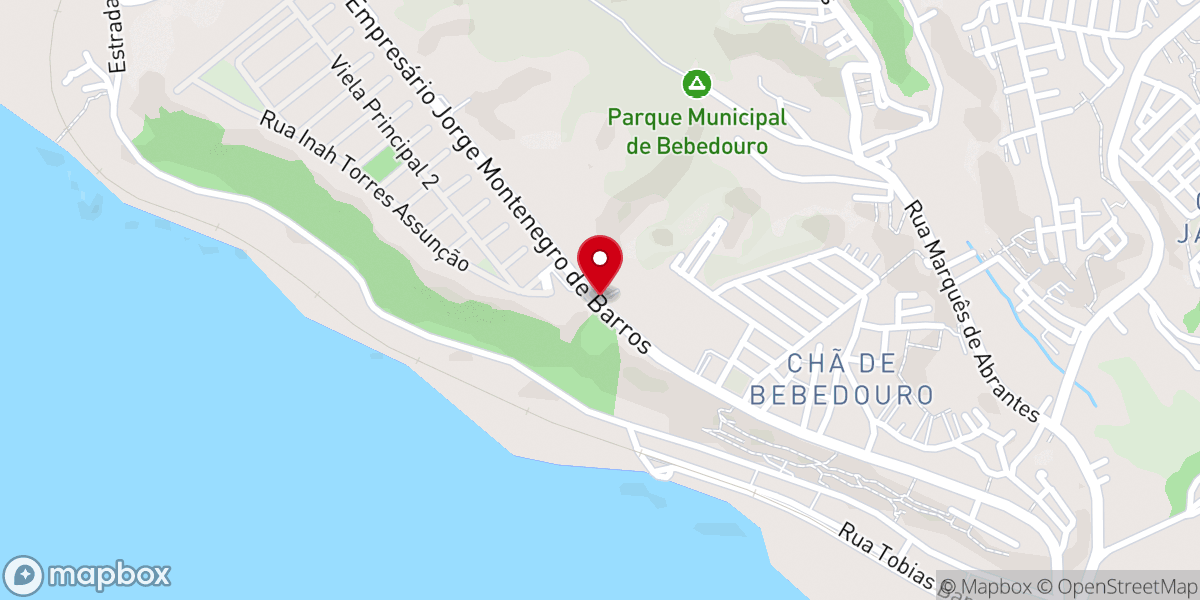 Map showing location of Paroquia Santo Antônio de Pádua