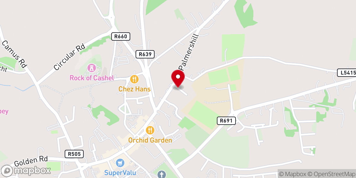 Map showing location of Abbey Ct
