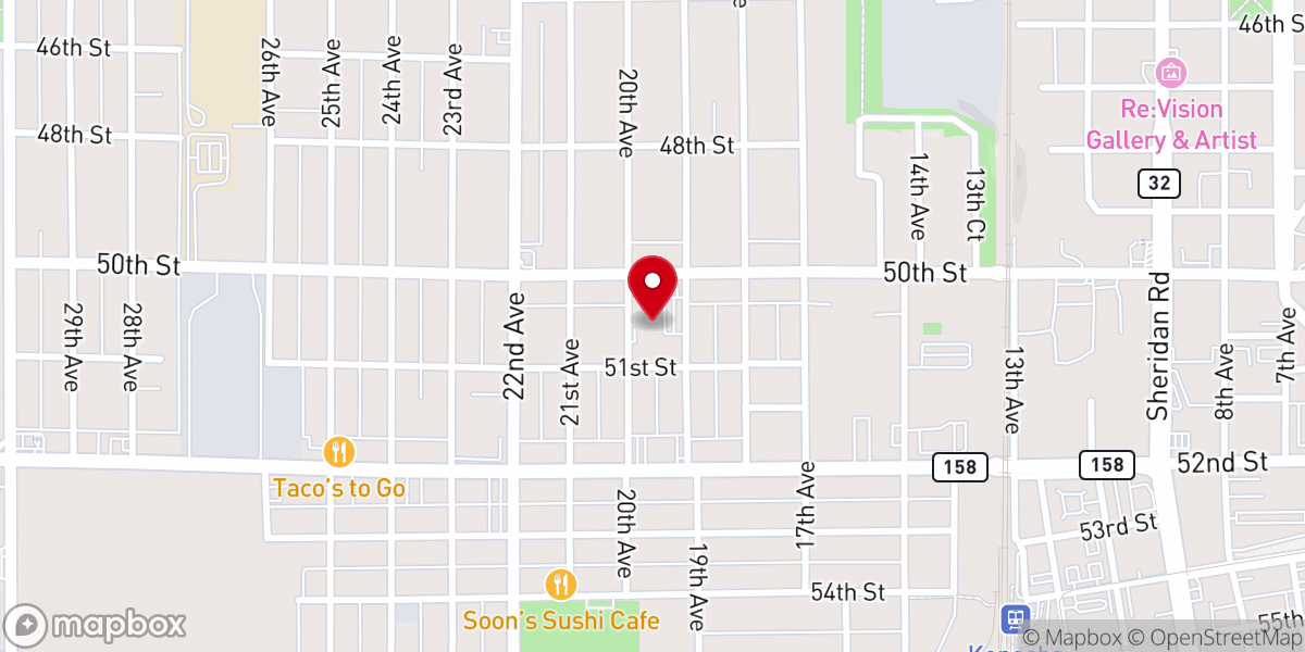 Map showing location of New Life Lutheran Church - East Campus