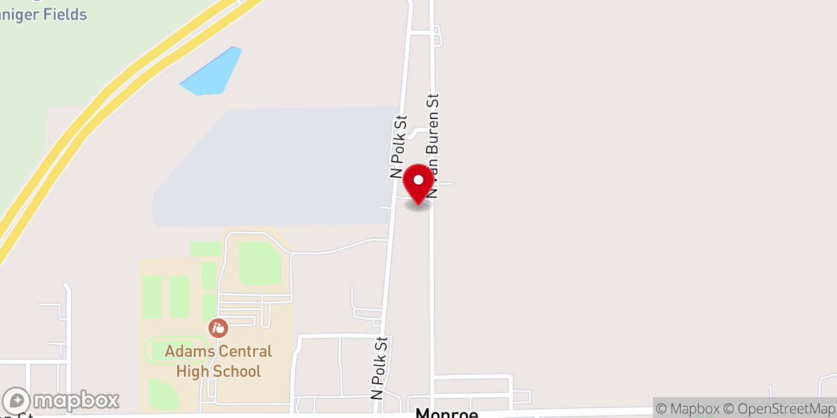 Map showing location of Parrish Electric