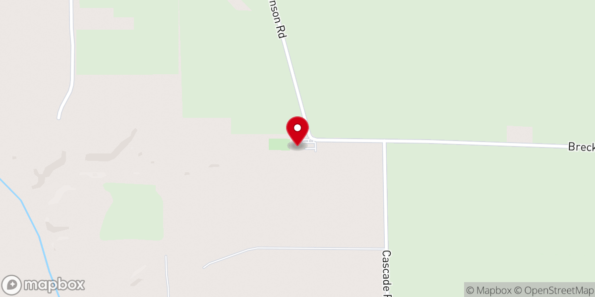 Map showing location of South Fork Church