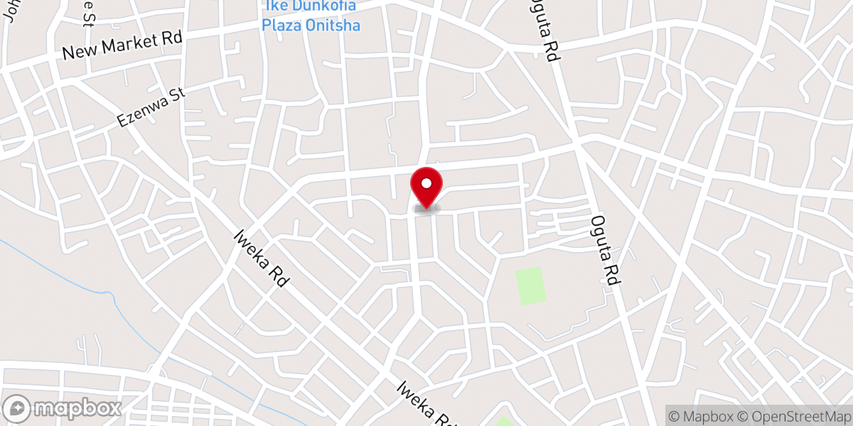 Map showing location of St. Barnabas' Anglican Church, Odoakpu