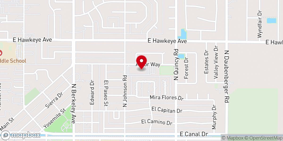 Map showing location of Crossroads Church