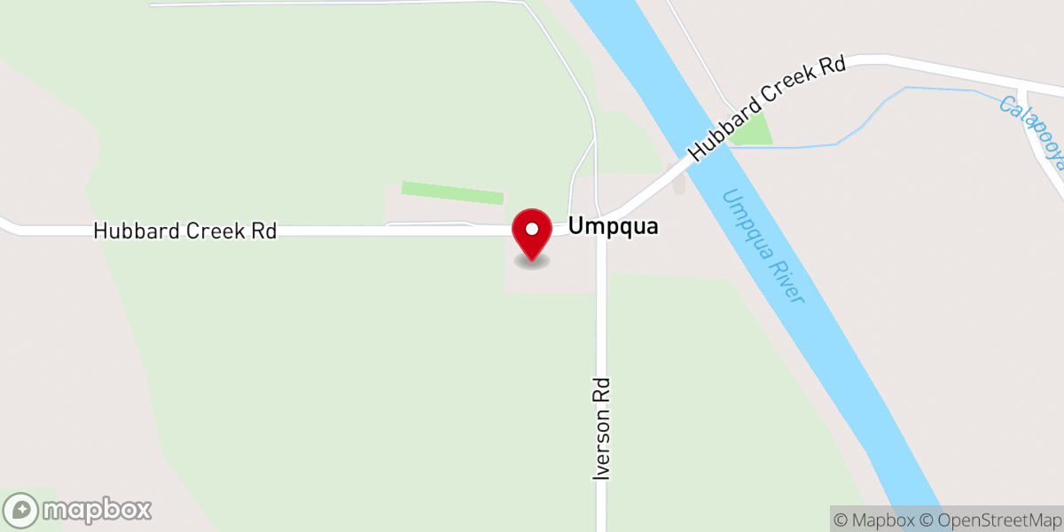 Map showing location of Umpqua Community Center Inc