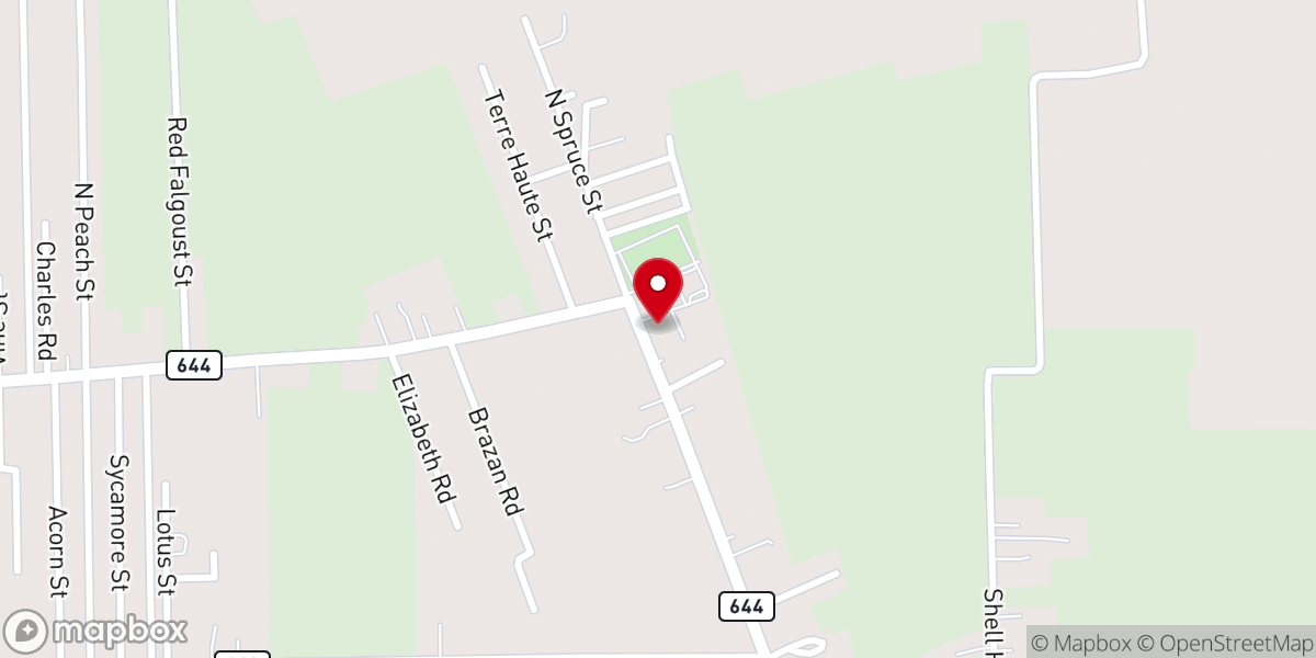 Map showing location of Our Lady of Peace Catholic Church