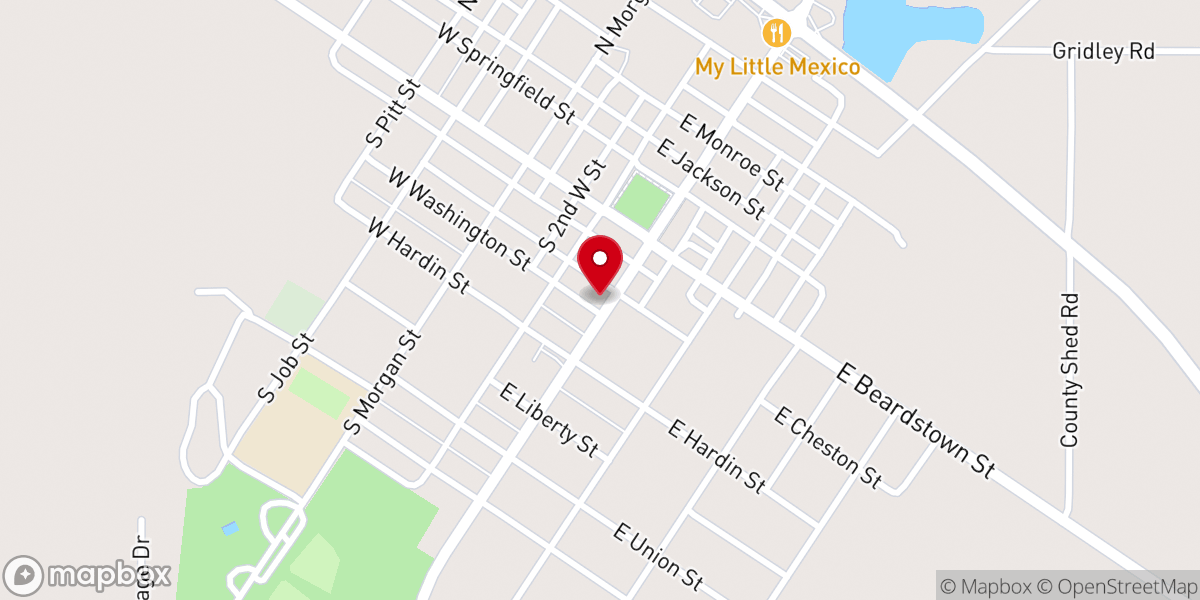 Map showing location of Grace Lutheran Church
