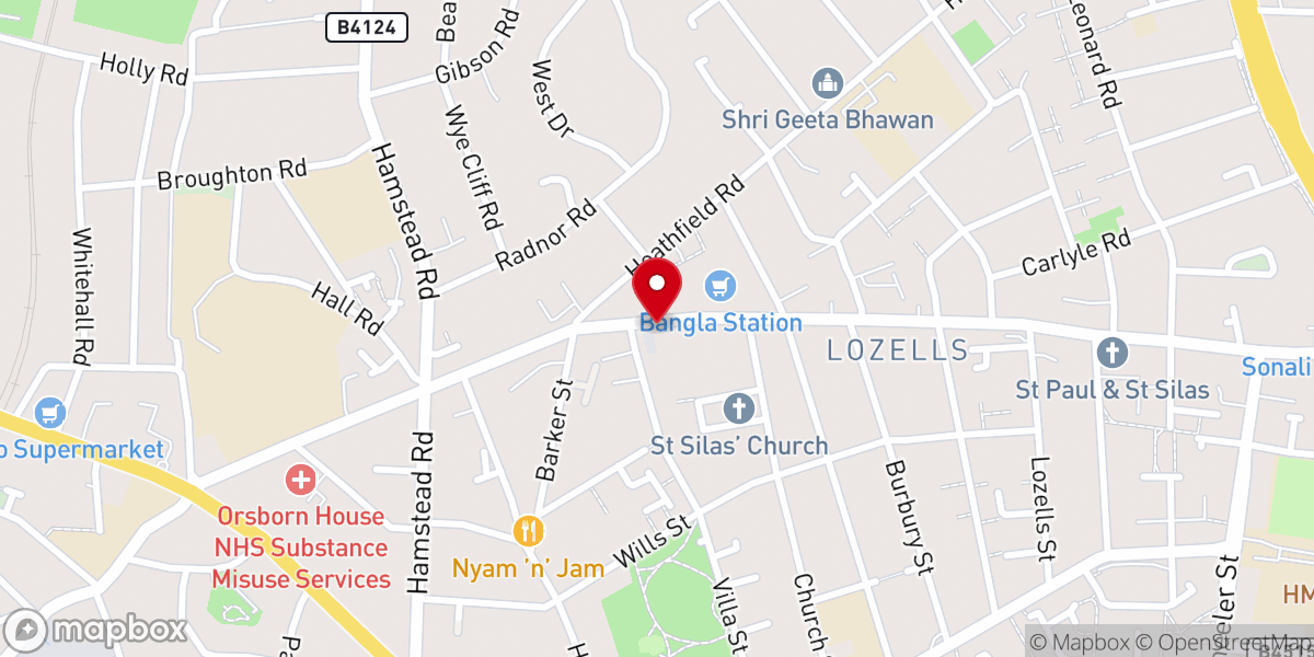 Map showing location of New Testament Church of God