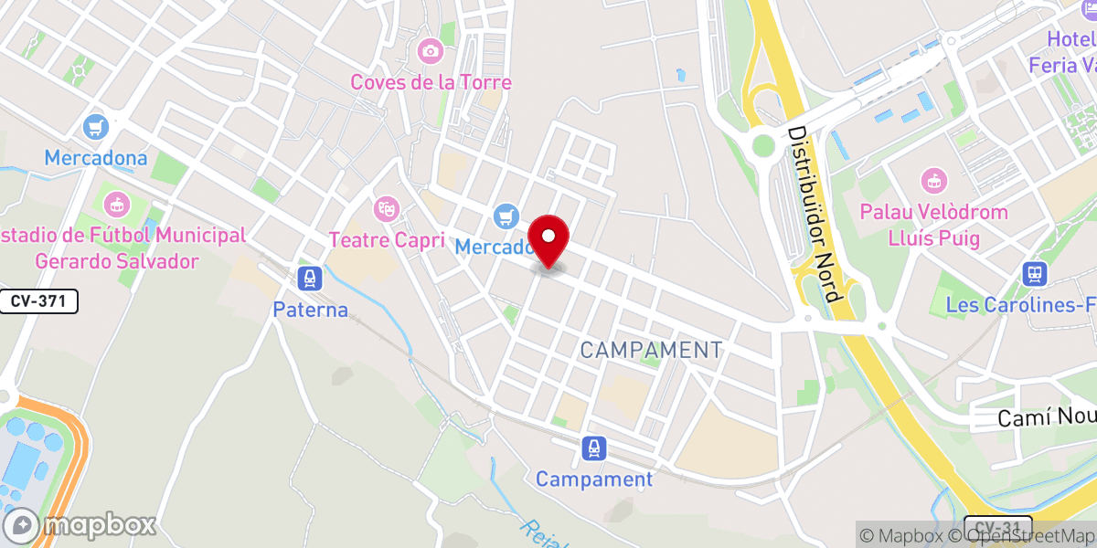 Map showing location of IGLESIA PENTECOSTAL UNIDA DE ESPAÑA PATERNA