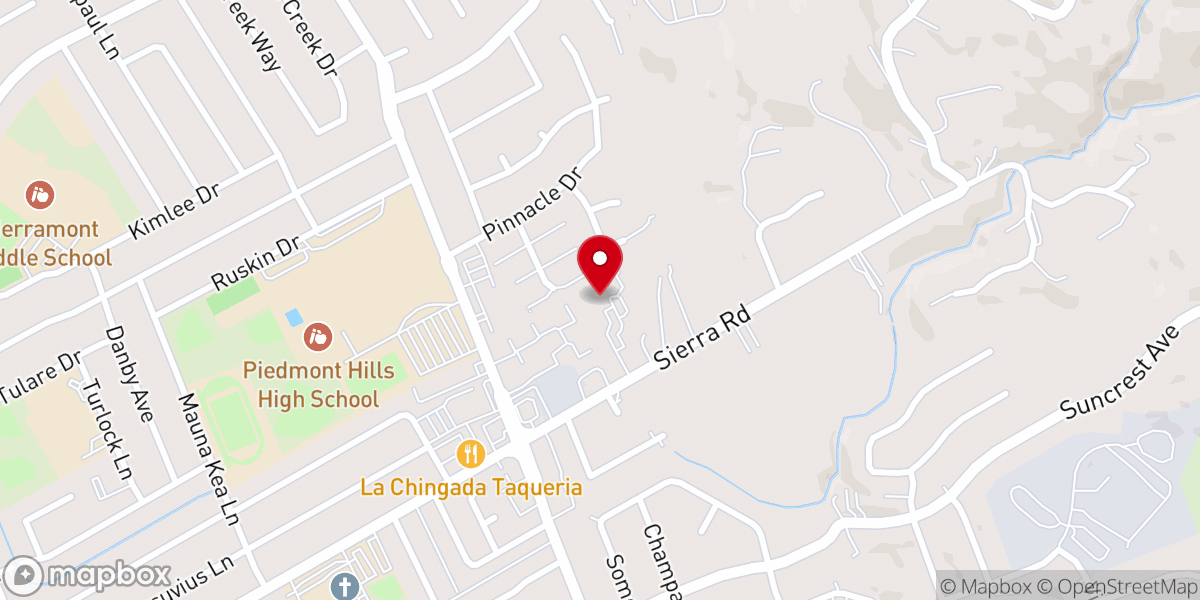 Map showing location of Berryessa Alliance Church