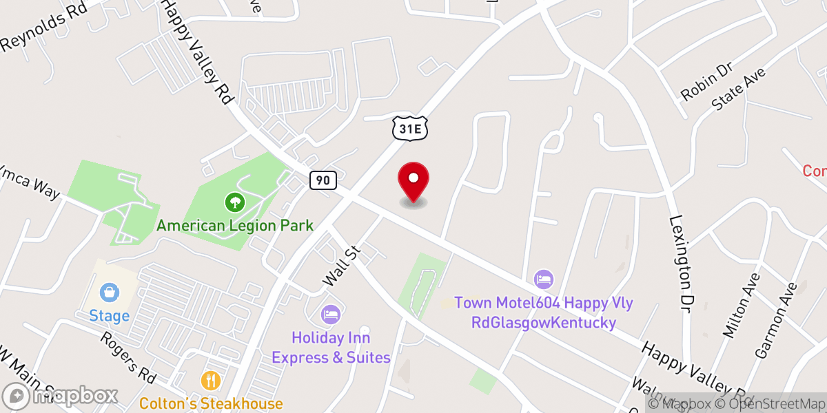 Map showing location of Ralphie's Fun Center