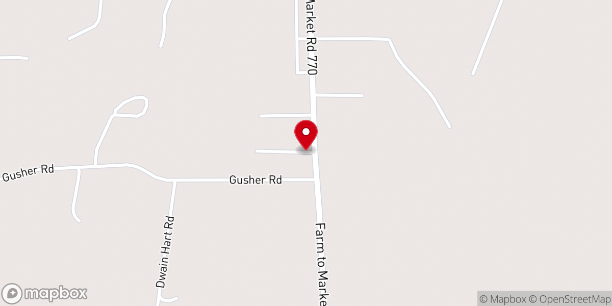 Map showing location of Batson United Pentecostal Church