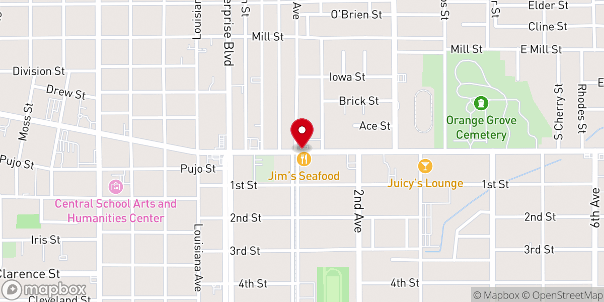 Map showing location of The Board Guy