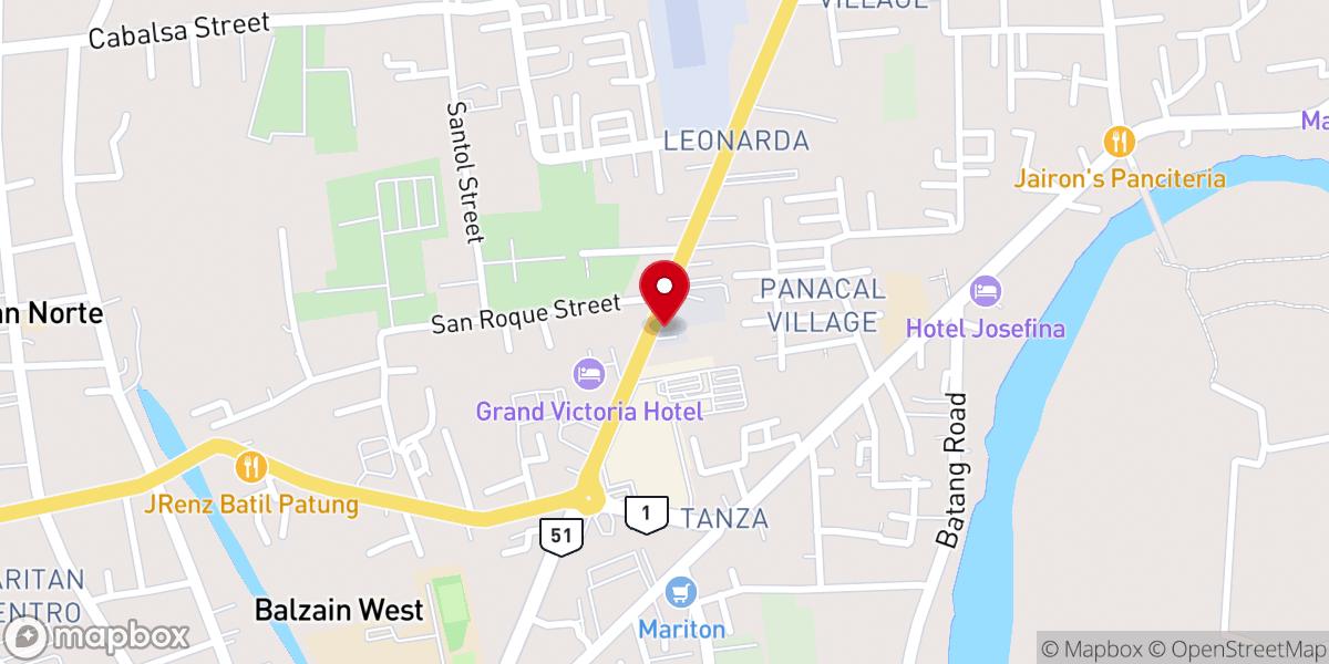 Map showing location of Chapel of Our Lady of the Holy Rosary of Tuguegarao