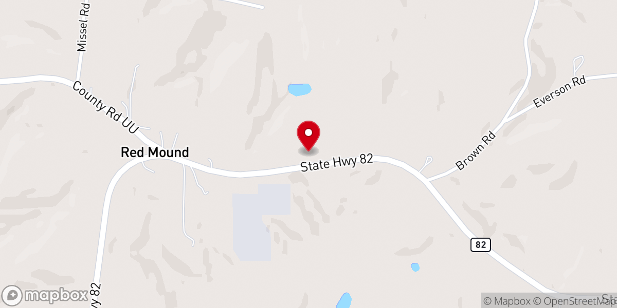 Map showing location of Driftless Regional Ministry