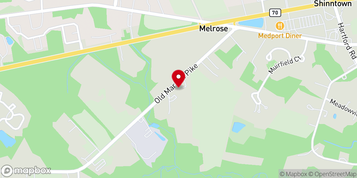 Map showing location of Grace Baptist Church