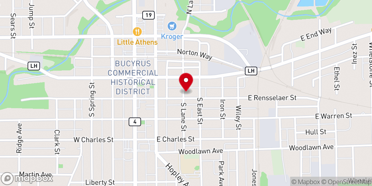 Map showing location of St John's UCC