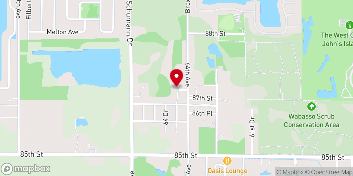 Map showing location of Friendship Primitive Baptist Church