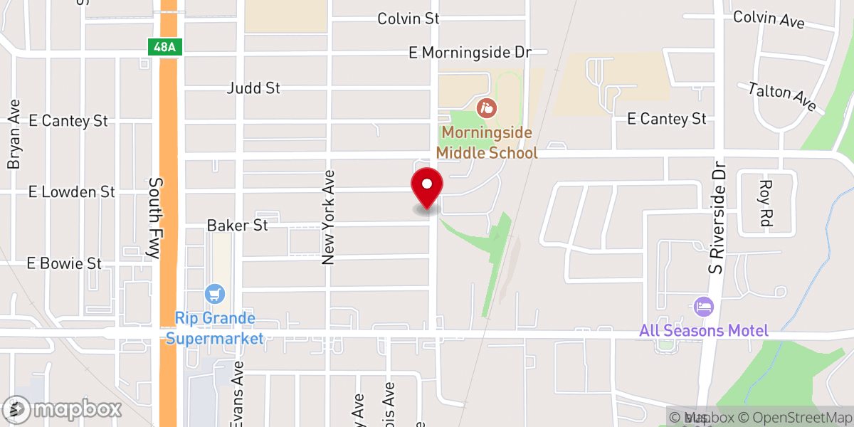 Map showing location of City of Refuge Church