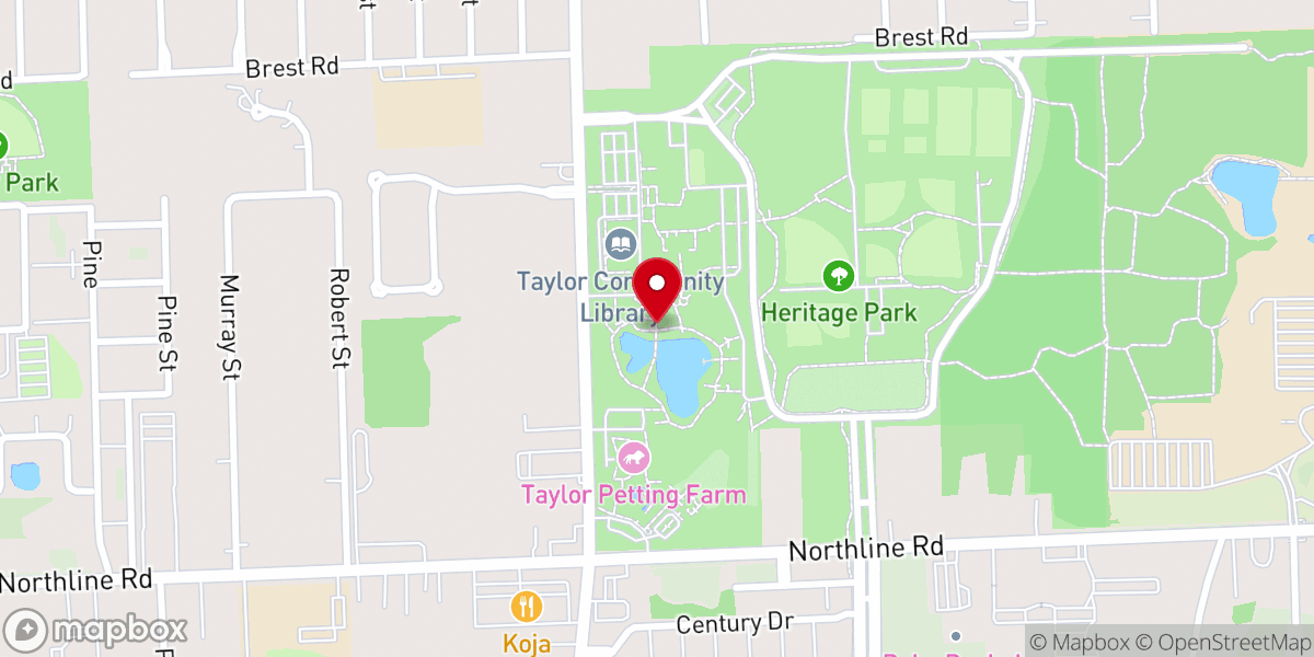 Map showing location of Heritage Park